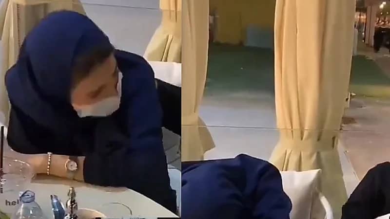 فتاة تبكي حزنًا بعد إيقاف نواف العقيدي .. فيديو