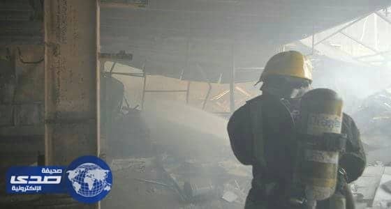 احتراق مخلفات لمصنع ألمنيوم في جدة