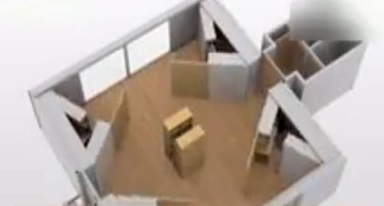 فريق ينجح في تصميم منازل قابلة للطي والتركيب