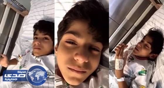 بالفيديو.. الطفل غانم المفتاح يدعو ربه قبل دخول العمليات