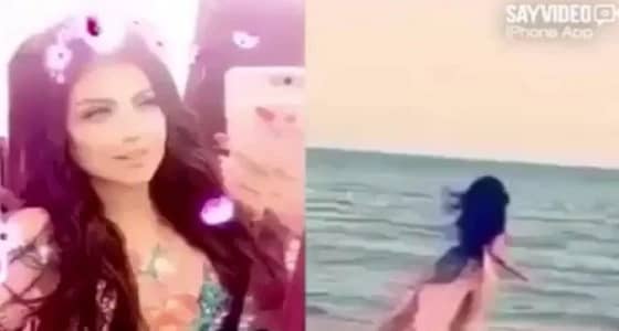 حليمة بولند تثير السخرية بفيديو جديد على البحر