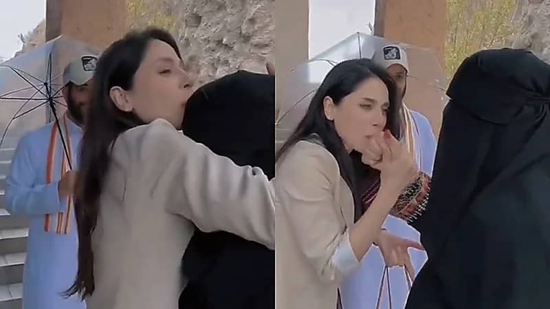 إلهام علي تحتضن سيدة مسنة وتستقبلها بالقبلات والأخيرة: وضحى مثلتي أحسن تمثيل.. فيديو