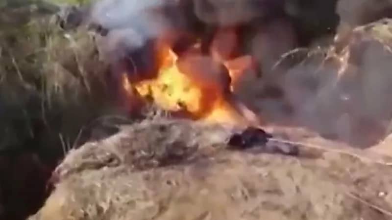 بالفيديو.. اشتعال النيران بأنبوب النفط العراقي في سهل عكار