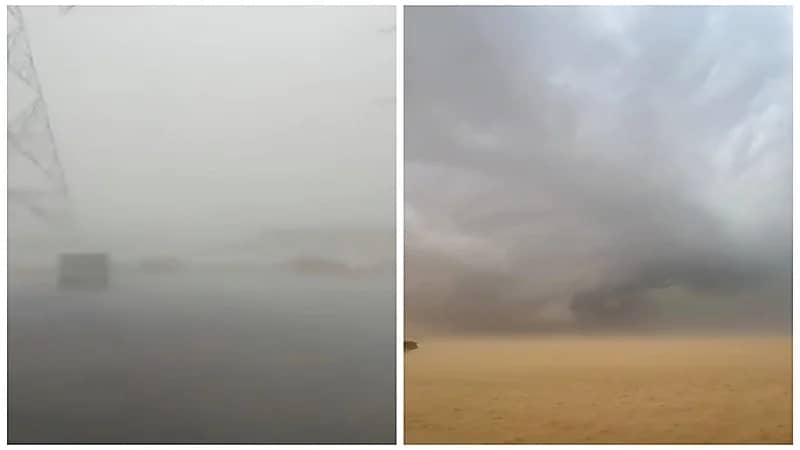 هطول أمطار غزيرة جنوب جدة .. فيديو