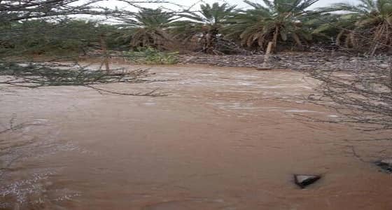 احتجاز 6 أشخاص داخل سيل بمحافظة المهد