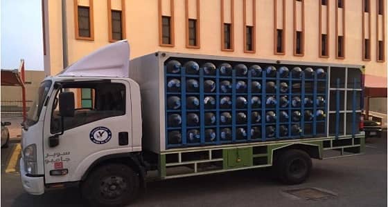 16 سيارة نقل " مياه " مخالفة للاشتراطات بمكة