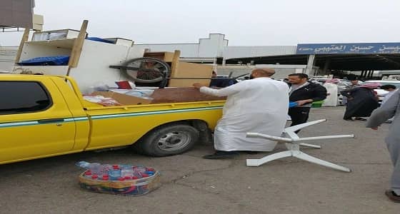 بالصور.. حملة مكثفة على معارض سيارات مخالفة بـ " الشفا "