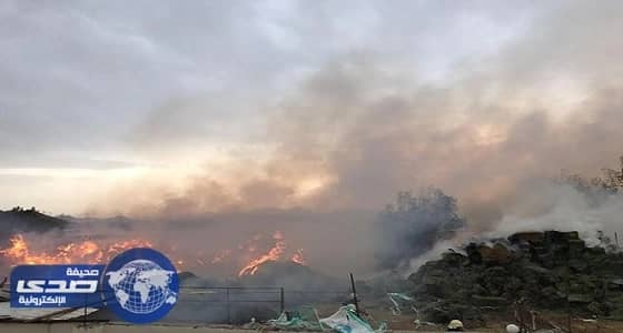 اندلاع حريق في حوش أغنام بالجموم