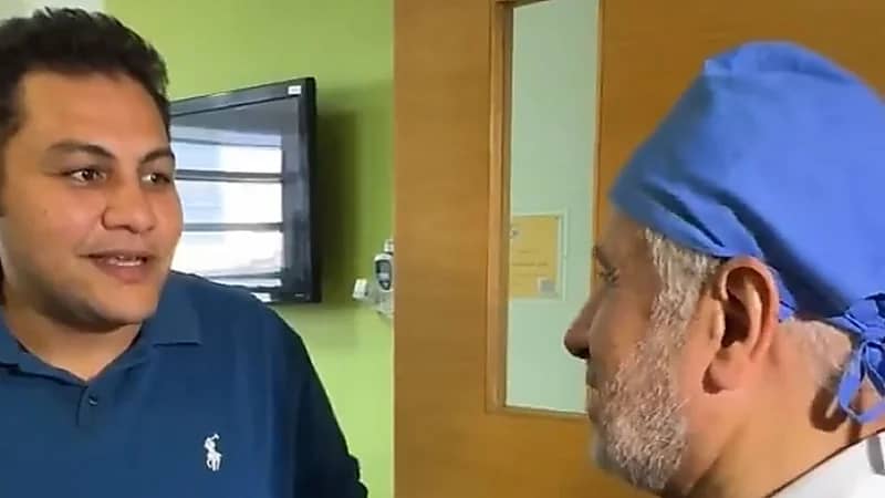 الربيعة يطمئن والدي التوأم الطفيلي المصري على وضعهما الصحي.. فيديو