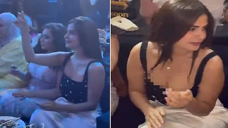 رانيا منصور تخطف الأنظار بإطلالة ملفتة في حفل وائل جسار وروبي ..فيديو