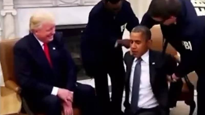 ترامب ينشر فيديو لاعتقال باراك أوباما وسجنه ببدلة برتقالية