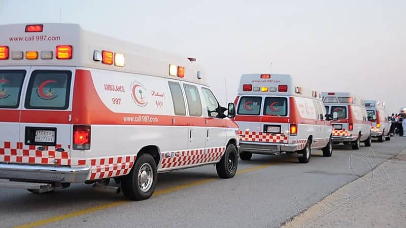 إصابة 27 شخص إثر حادث باص ساحل مكة