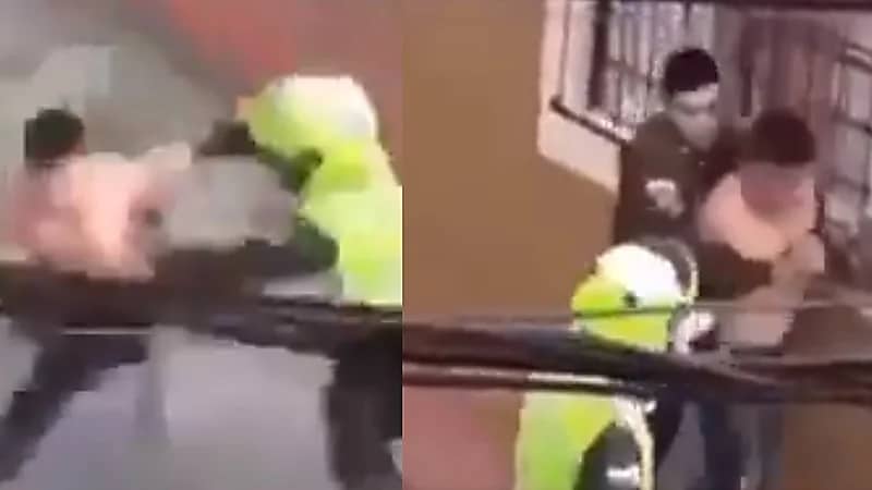 شاهد.. شاب فلسطيني يباغت جنديًا إسرائيليًا ويلقيه على الأرض