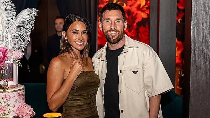 رقص هستيري لـ ميسي في عيد ميلاد زوجته .. فيديو