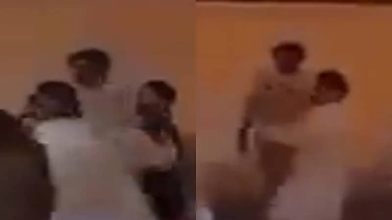 بالفيديو.. "إيراني" يحاول إهانة العلم السعودي والإماراتيون يلقنوه درسًا