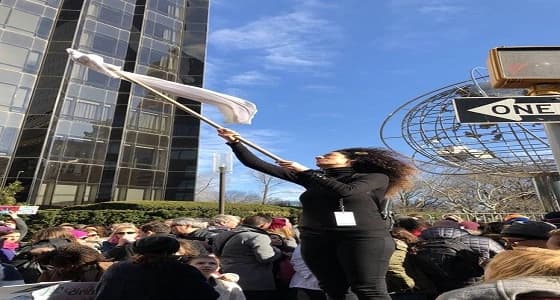 ناشطة إيرانية توصل رسالة الشعب المقهور إلى الولايات المتحدة