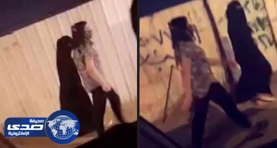 فيديو " صدي " : شرطة الرياض تلقي القبض على المتحرشين بالفتاتين