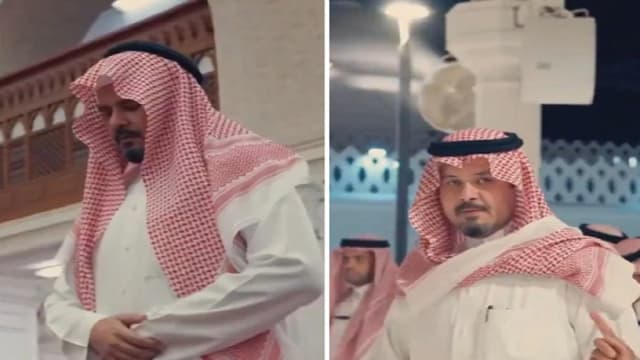 أمير المدينة يُصلي مسجد القبلتين بعد التوجيه بفتحه على مدار 24 ساعة.. فيديو