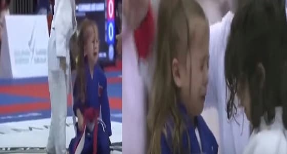 بالفيديو.. طفلة إماراتية تتغلب على منافستها البرازيلية في لعبة " الجوجوتسو "