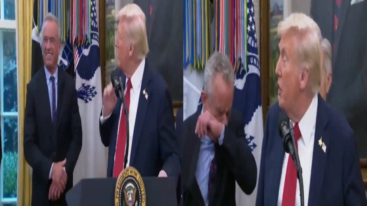 ترامب يعلق على عطس وزير الصحة الأمريكي: أتمنى ألا أكون قد أصبت بكوفيد للتو.. فيديو