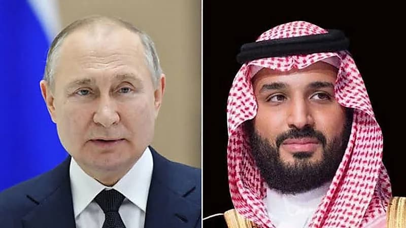 الرئيس الروسي يجري اتصالا هاتفيا بولي العهد