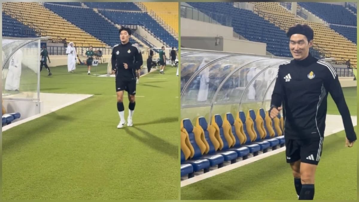 هيون سو لاعب الغرافة يحيي الإعلاميين السعوديين قبل مواجهة الهلال.. فيديو