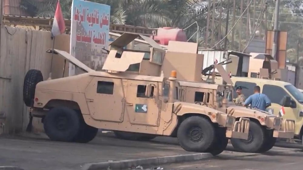 حادث سير بسيط في ⁧‫البصرة‬⁩ يتحول إلى نزاع مسلح بالقاذفات ..فيديو