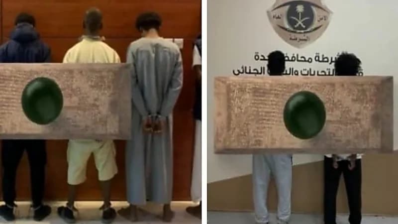 شاهد.. مجرمون يسقطون في قبضة رجال الأمن