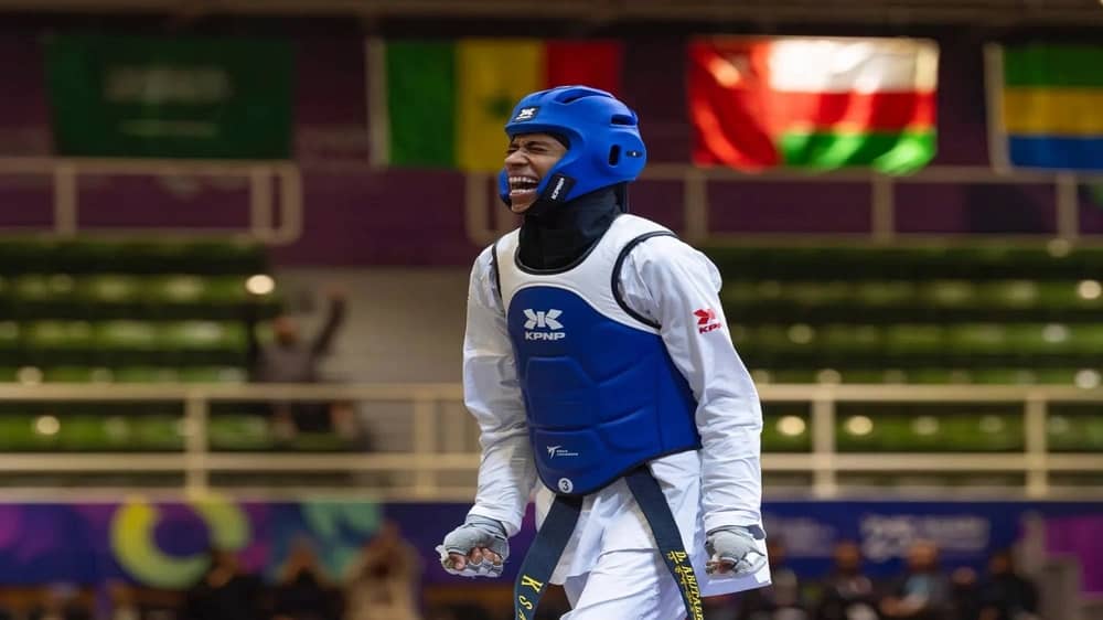 دُنيا أبو طالب تحقق الميدالية الذهبية للتايكوندو بدورة ألعاب التضامن الإسلامي